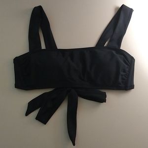 Women's Black Square Neck Bikini Top Target